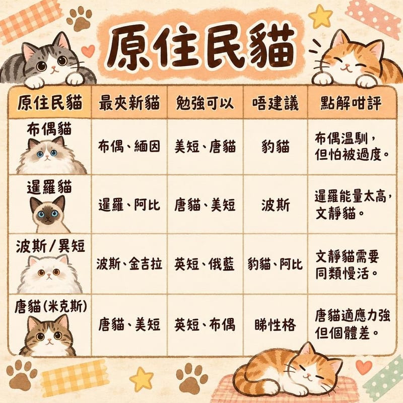 原住民貓｜PetChill 圖卡整理