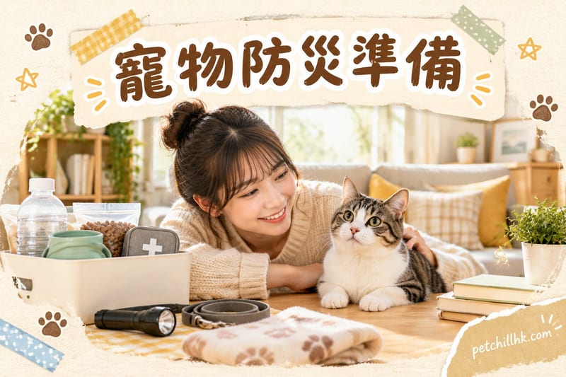 寵物防災準備｜香港颱風應急包・疏散清單完整指南