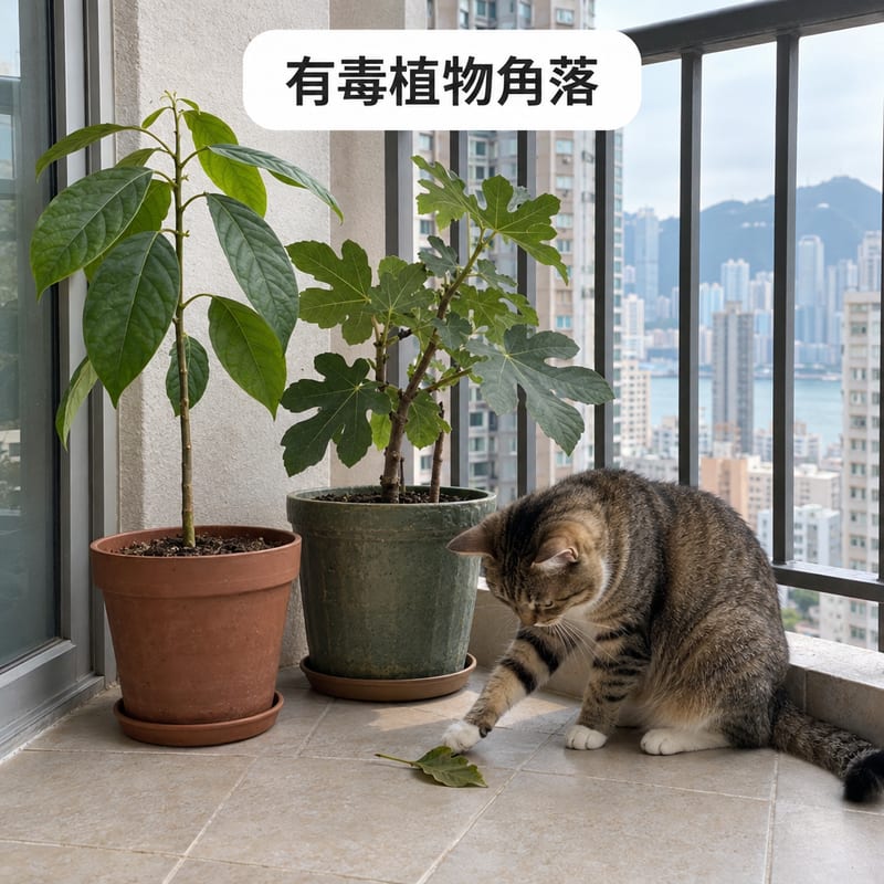 香港細單位梳妝檯一角,護膚品、濕紙巾同一支酒精搓手液整齊放入有蓋抽屜,抽屜半開,一隻貓在檯面上好奇望住