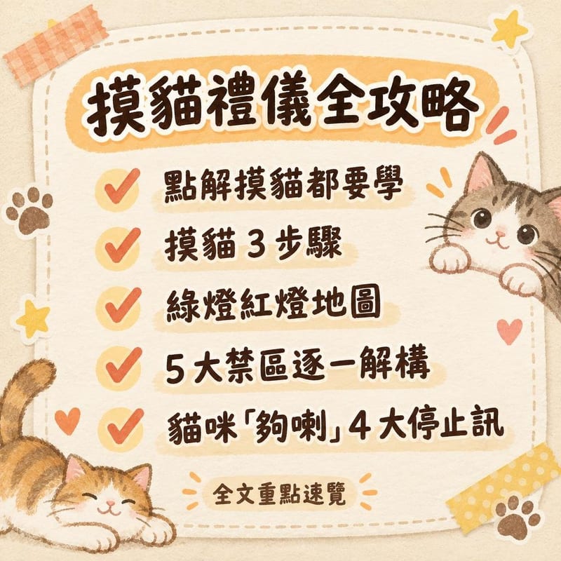 摸貓禮儀全攻略|PetChill 圖卡整理