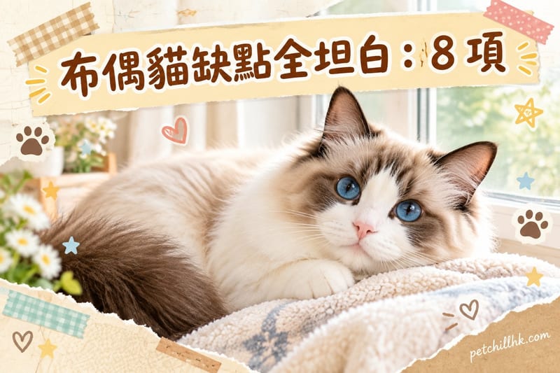 布偶貓缺點全坦白|香港養前必睇8大代價