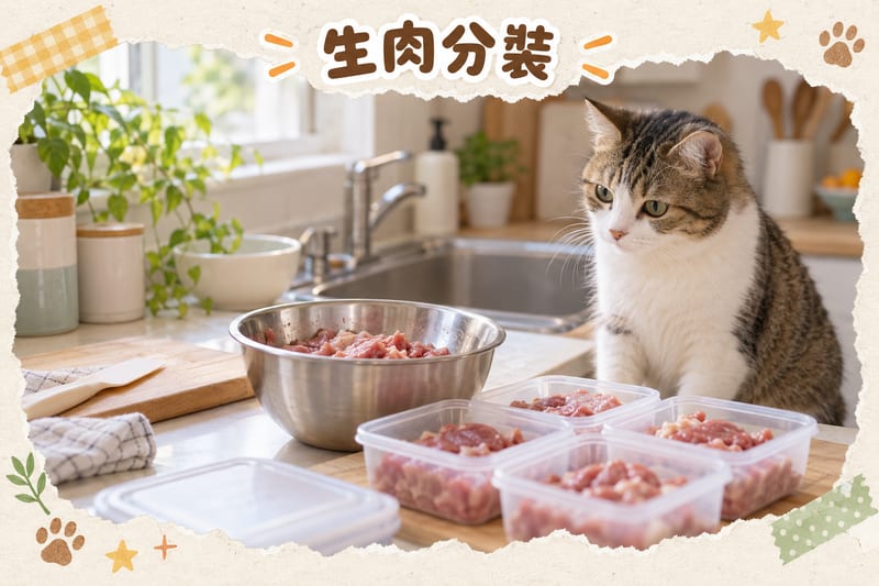 Raw meat portioning