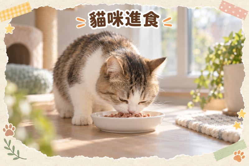 貓咪進食