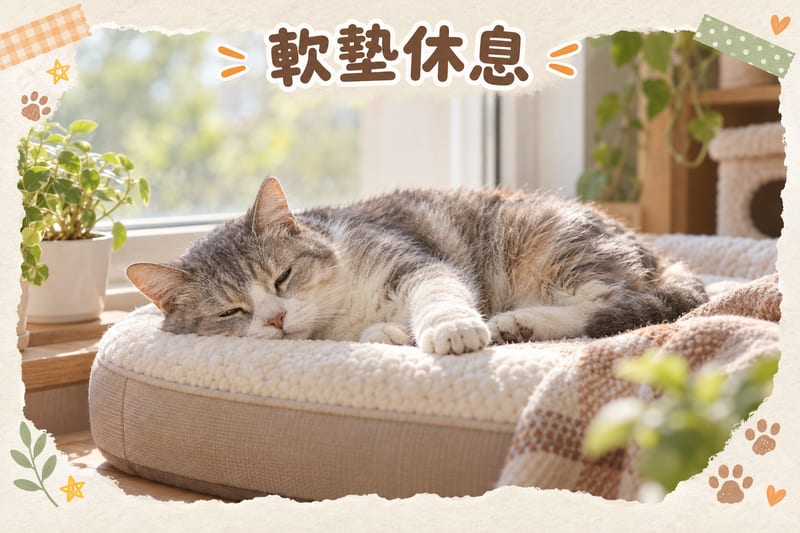 Resting on soft mat