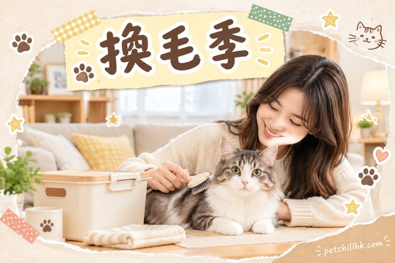 換毛季點處理？香港貓狗掉毛時間表｜梳毛・營養・除毛全攻略