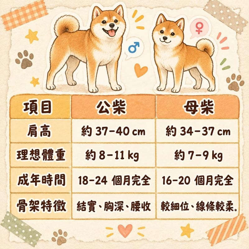 shiba-inu-size-weight-hk 知識圖卡1