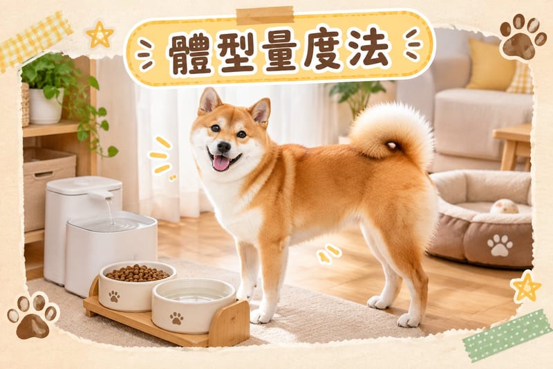 成年柴犬企喺浴室磅上,主人記錄體重喺手機備忘錄