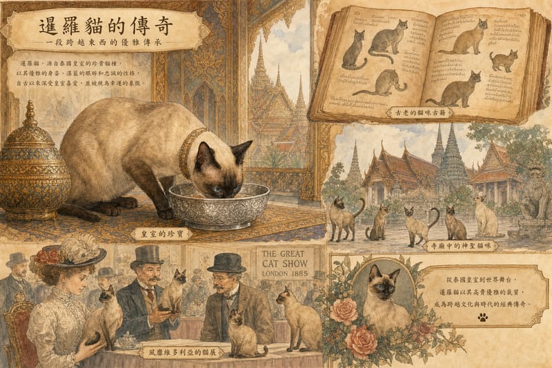 暹羅貓起源歷史|泰國皇室御貓到國際名貓 香港貓奴必讀