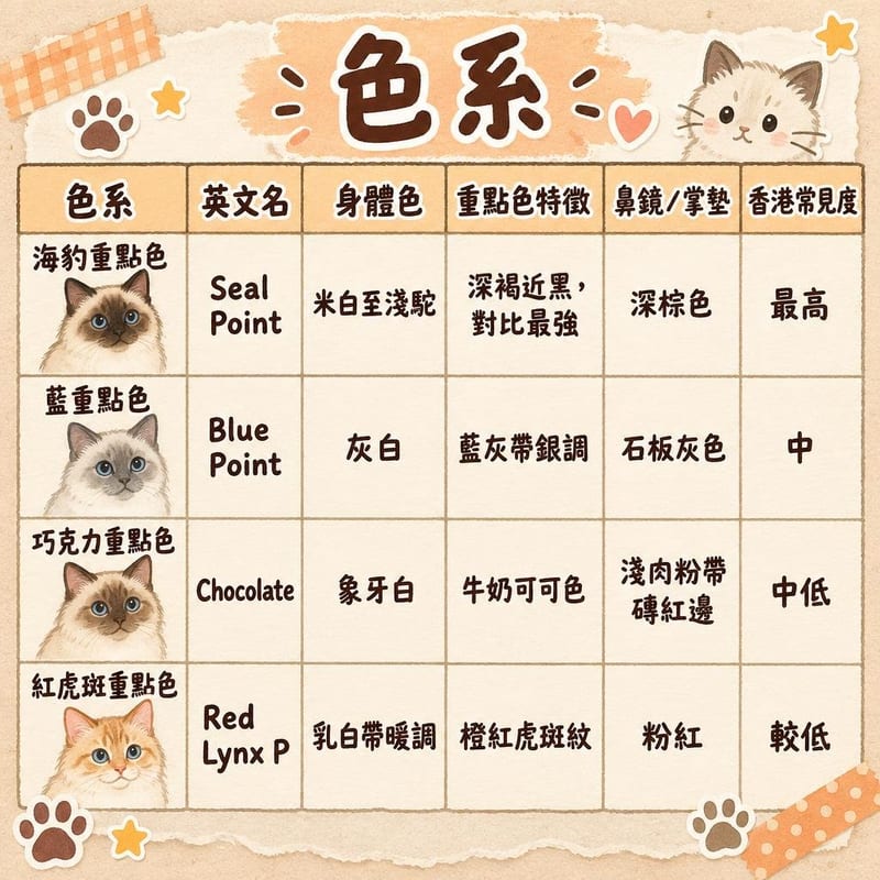 siamese-colors-hk 知識圖卡1