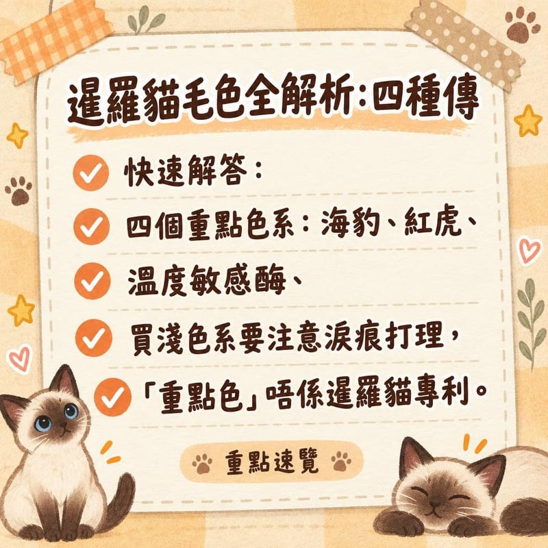 一隻巧克力重點色暹羅貓同一隻海豹重點色暹羅貓並排臥喺窗台，深淺對比分明，陽光斜照