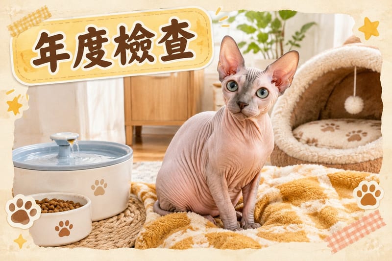 香港細單位內,無毛貓瞓喺窗邊暖墊上,隔熱紙過濾咗陽光