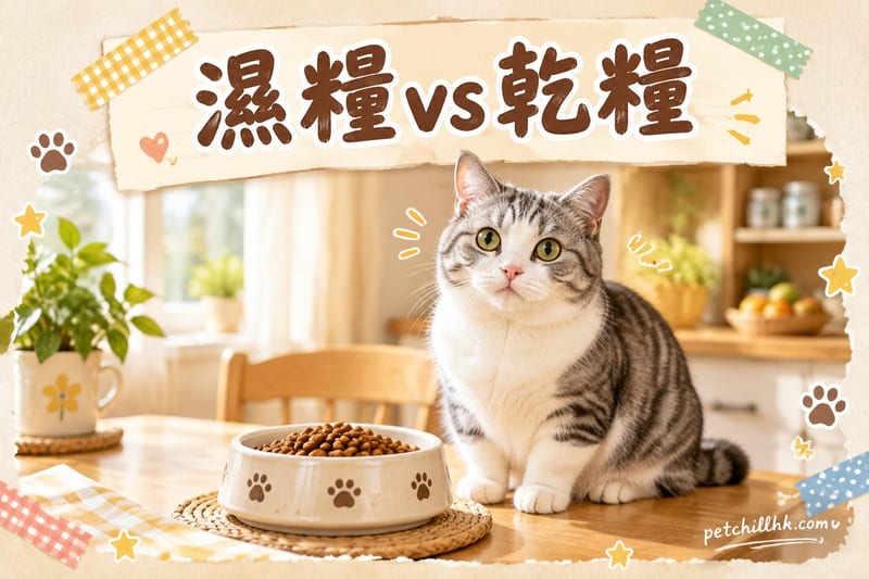 濕糧vs乾糧｜貓咪食濕糧定乾糧好？香港餵食比較指南