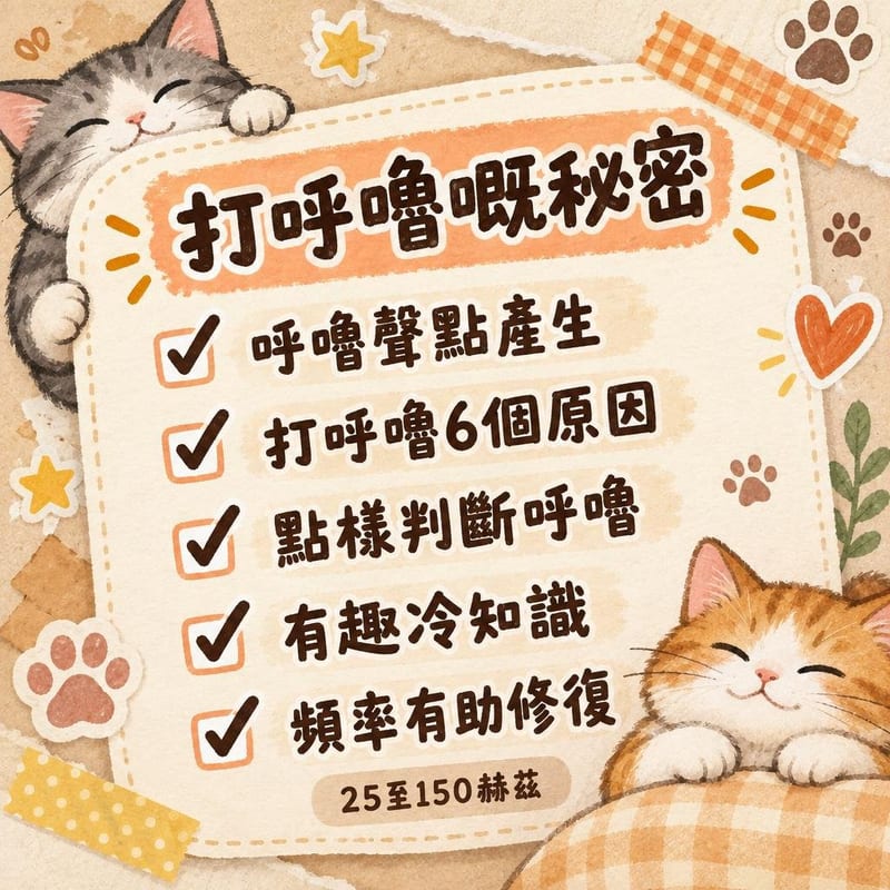 打呼嚕嘅秘密｜PetChill 圖卡整理