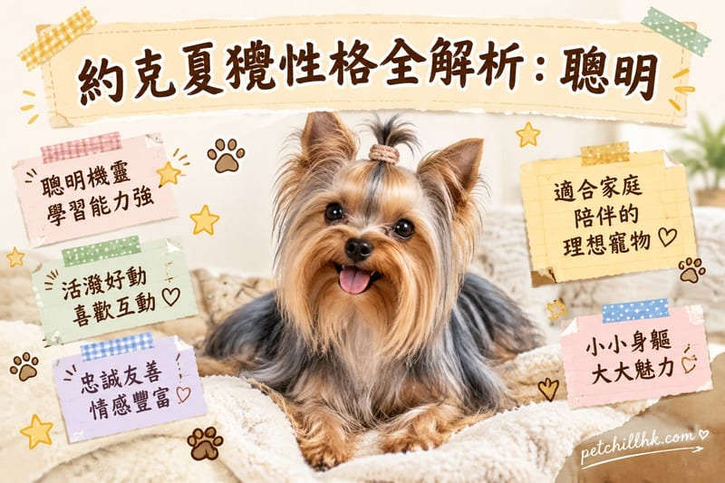 約克夏㹴性格全解析｜香港飼主必讀：聰明貼人又有主見的伴侶犬