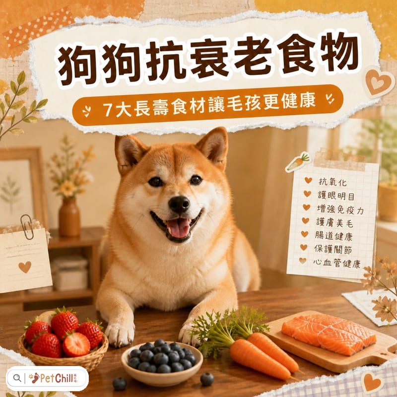 狗狗抗衰老食物全攻略|漆黃素、新鮮飲食、7大長壽食材讓毛孩更健康長壽