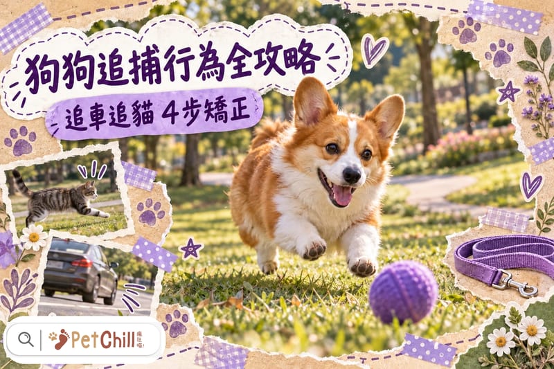 狗狗追車追貓點算好?3大成因+4步矯正法