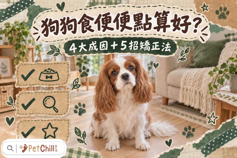 狗狗食便便點算好?4大成因+5招矯正法