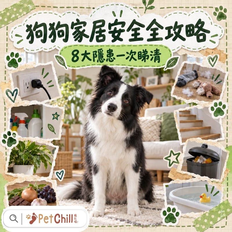 狗狗家居安全|8大隱患+入住安全檢查清單