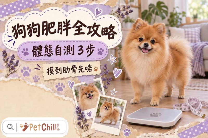 狗狗肥胖點算?體態自測3步+4大減重方法