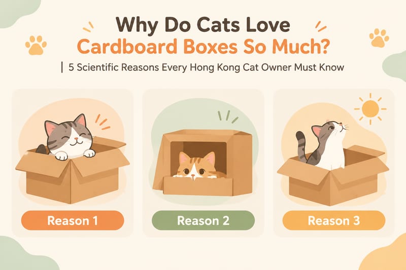 Why do cats love cardboard boxes so much? 5 scientific reasons behind cats' obsession with boxes - infographic 1