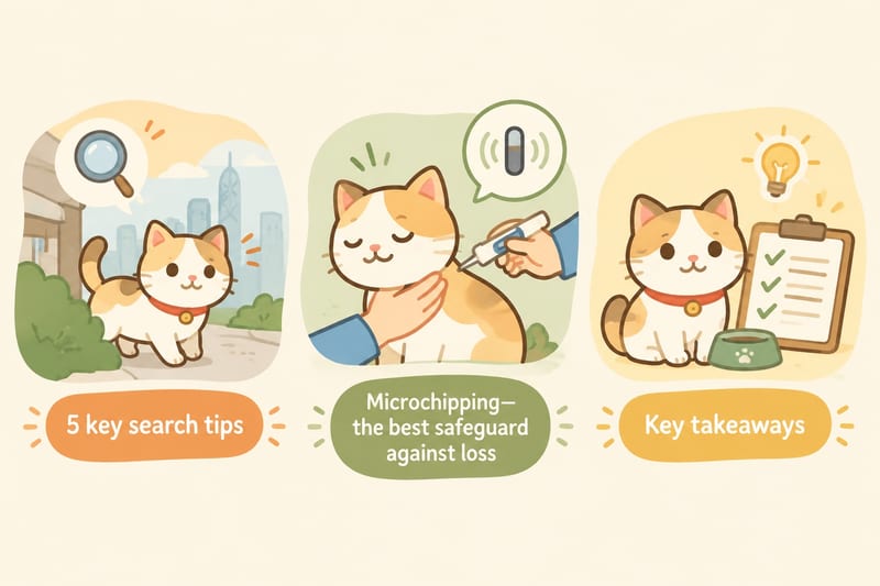 Cat missing first 72 hours search knowledge card 1