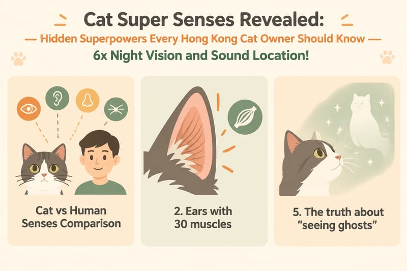 Cat Super Senses Revealed 5 Superpowers You Never Knew Seeing What Humans Can't infographic 1