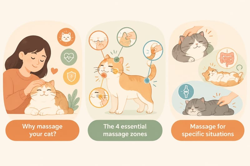 Cat massage knowledge card 2