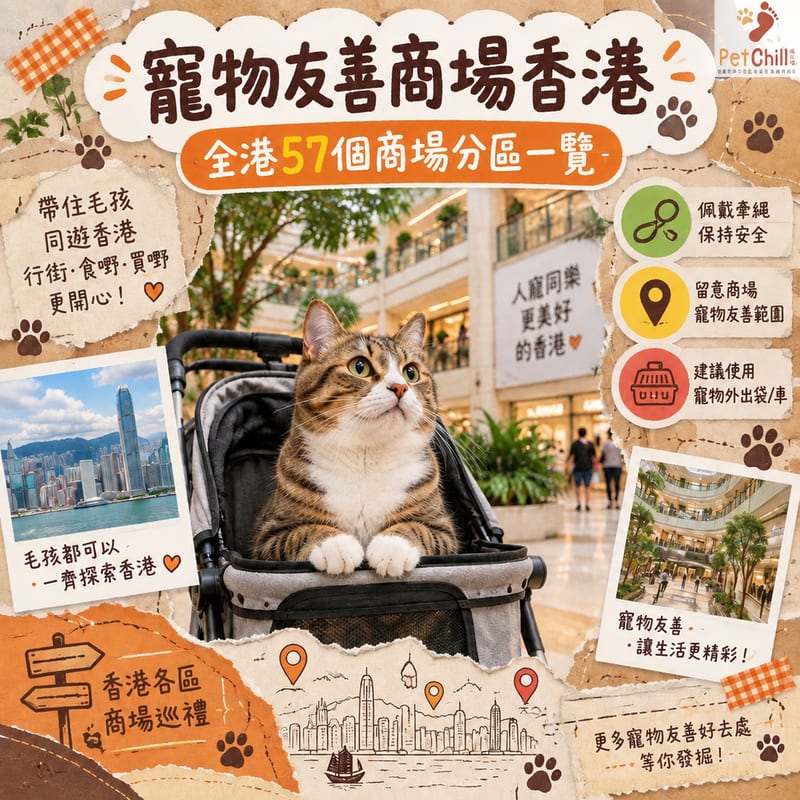 寵物商場香港|全港57個寵物友善商場分區一覽+政策分級(2026更新)