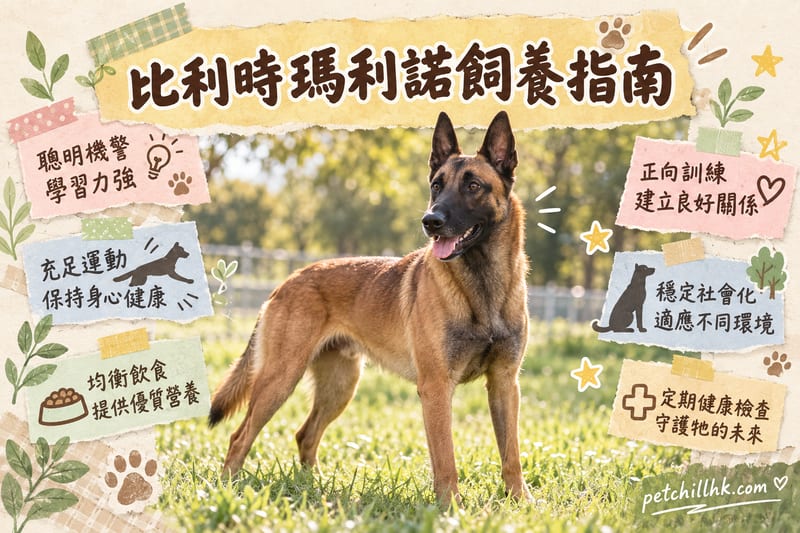 比利時瑪利諾(比利時瑪連萊犬)飼養指南|工作犬需求同香港現實