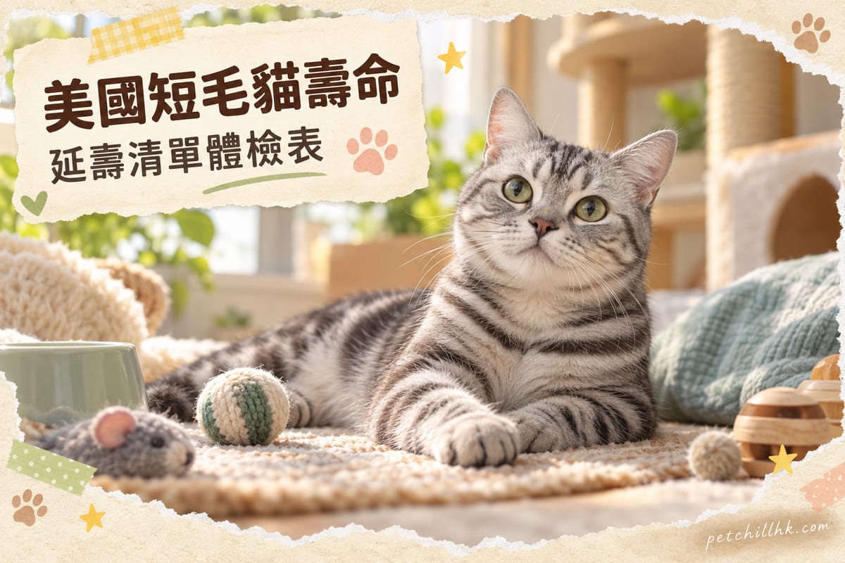 美國短毛貓壽命幾多歲?延壽指南同疾病預防|PetChill 寵物百科