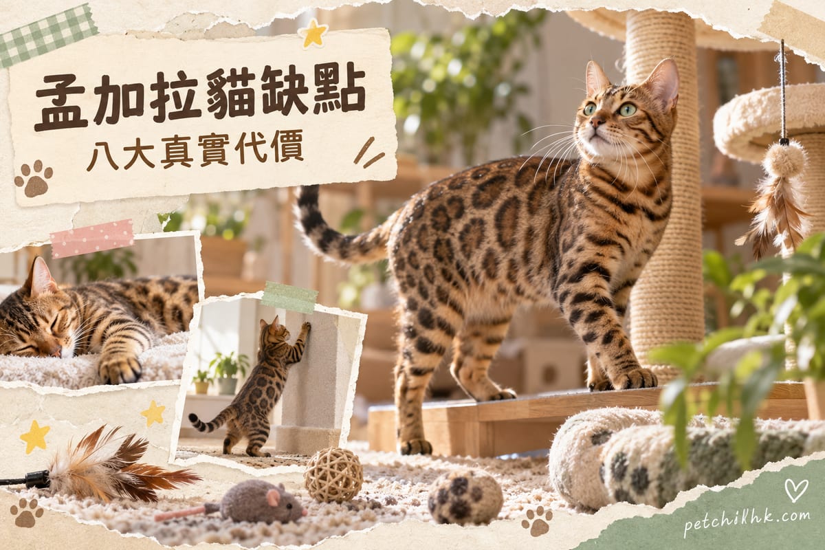 養孟加拉貓前必讀：8個真實缺點同對應方法｜PetChill 寵物百科