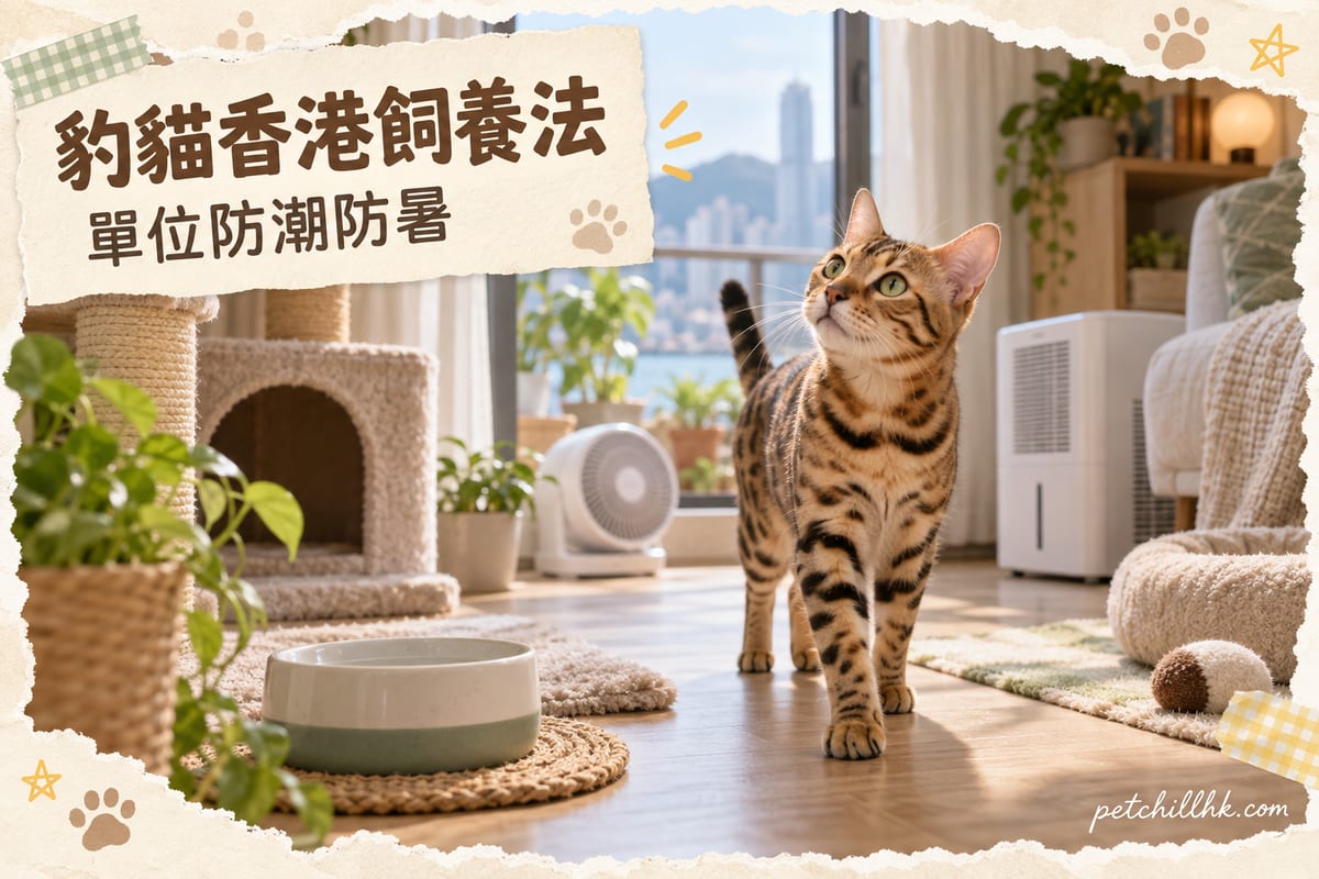 孟加拉貓香港飼養全攻略2026：小單位、法例同防潮防暑｜PetChill 寵物百科