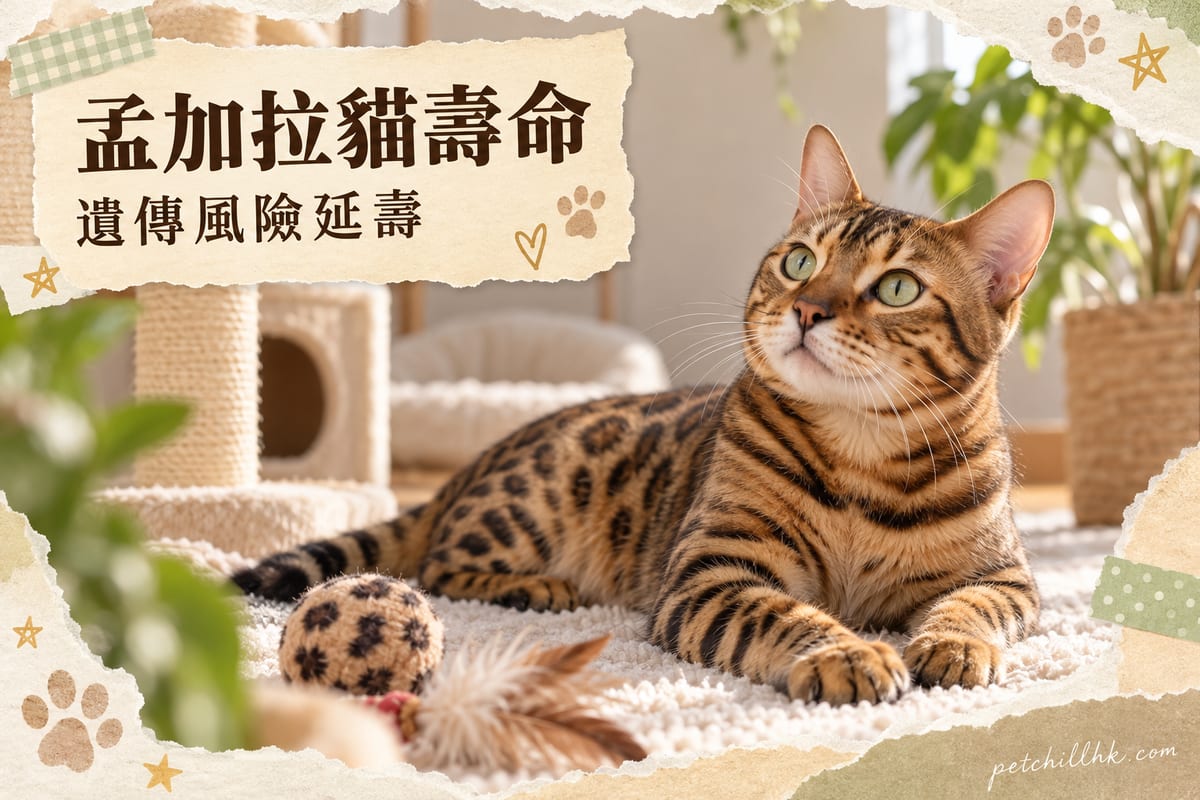 孟加拉貓壽命幾多歲？影響因素、遺傳風險同延壽清單｜PetChill 寵物百科
