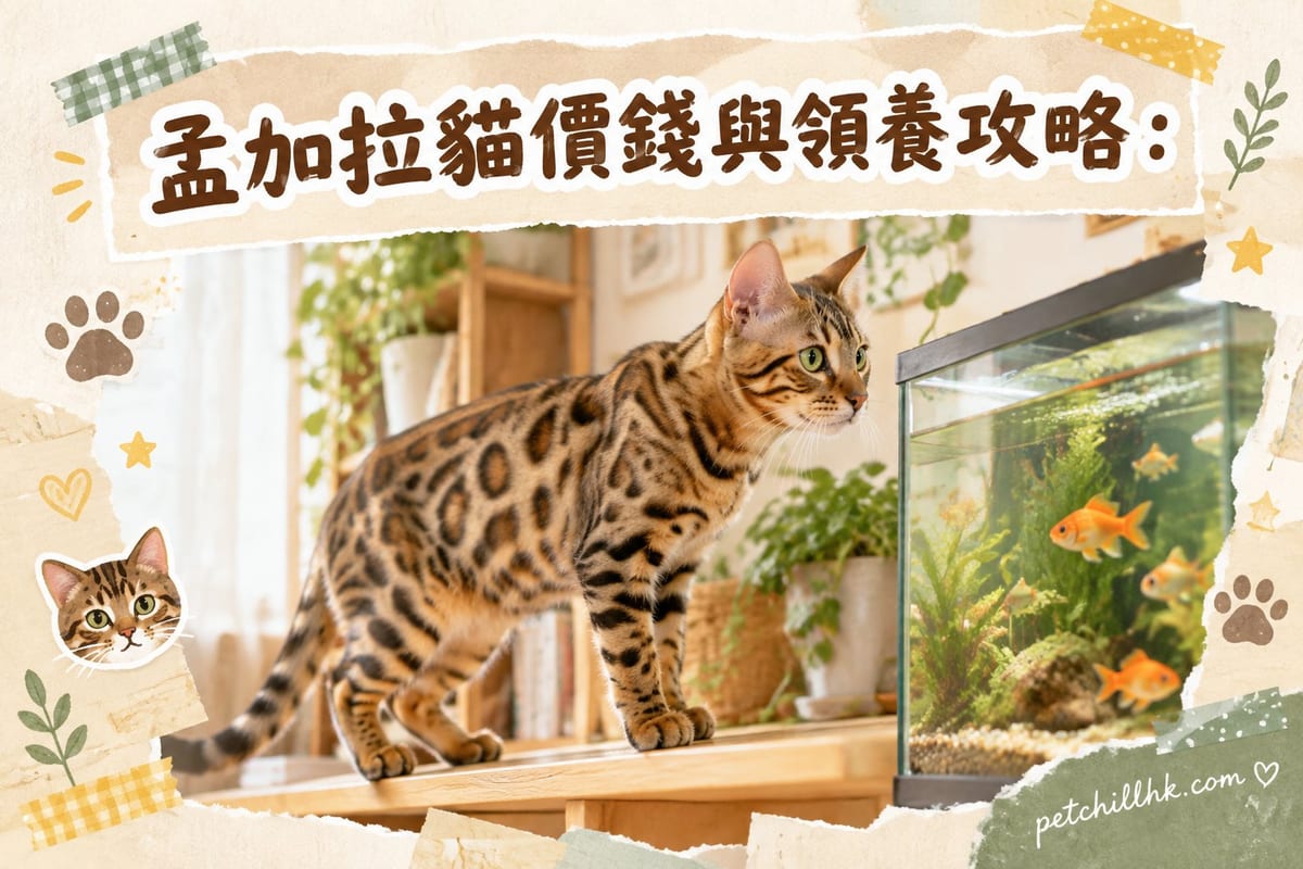 孟加拉貓價錢與領養攻略：香港貓舍行情、領養途徑同查證清單｜PetChill 寵物百科