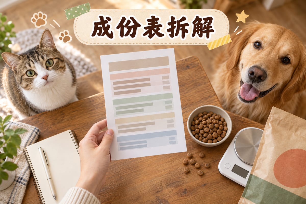 Brabanconne 貓糧五個配方保證成份同乾物質基準換算數字對照