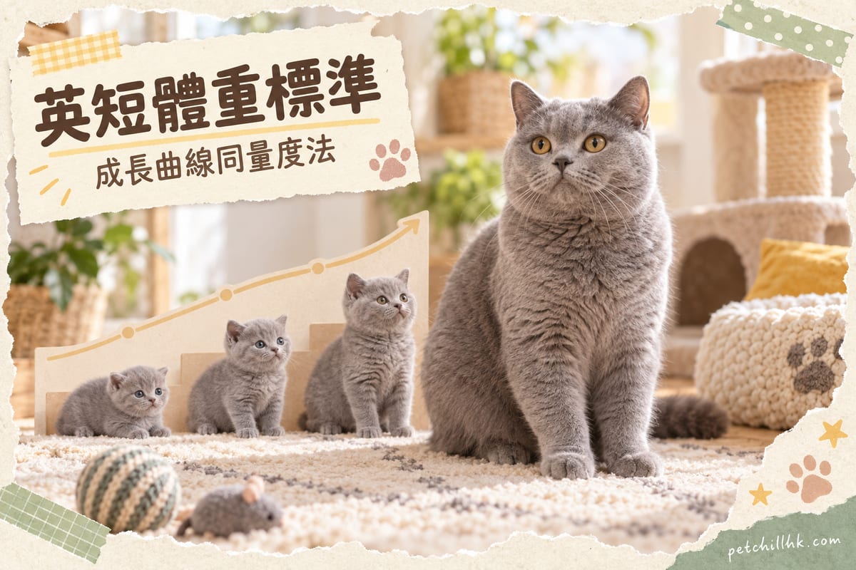 英國短毛貓體重標準同成長曲線｜PetChill 寵物百科
