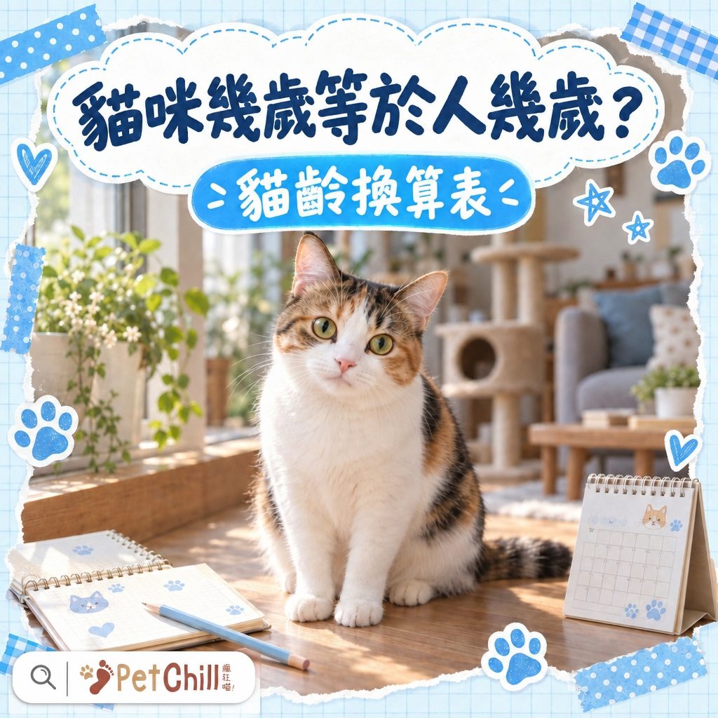 貓咪幾歲等於人幾歲?貓齡換算表+香港飼主必知各階段照護重點