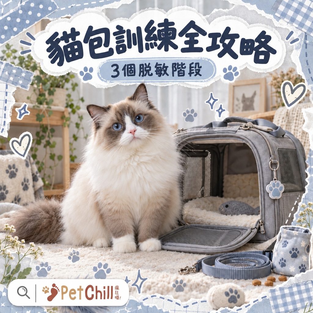 貓包訓練全攻略|3個脫敏階段令主子自己行入包|香港貓奴必睇