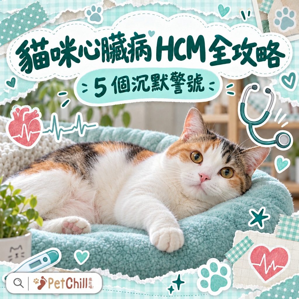 貓咪心臟病 HCM 全攻略|5 個沉默警號+後腳血栓急症|香港貓奴必睇