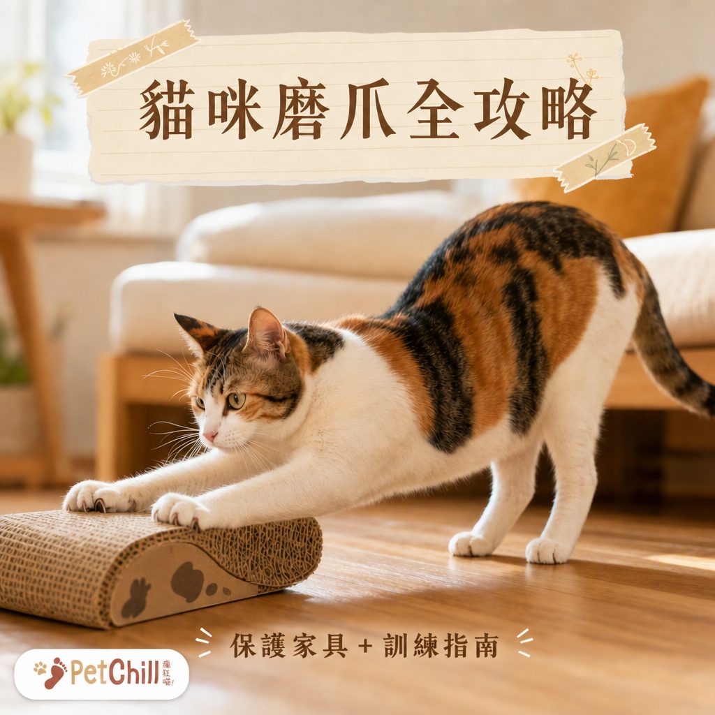 貓咪磨爪唔係搞破壞!5招保護家具+3步訓練貓用貓抓板