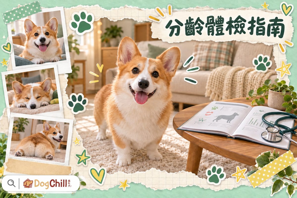 狗狗分齡體檢全攻略|5個年齡段檢查項目+頻率表,高齡犬幾時要做多一次?