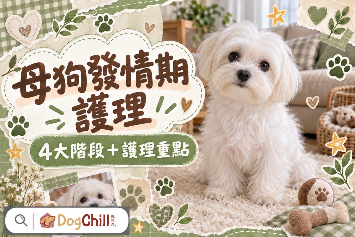 母狗發情期全攻略|4大階段+生理褲正確用法+4招護理重點