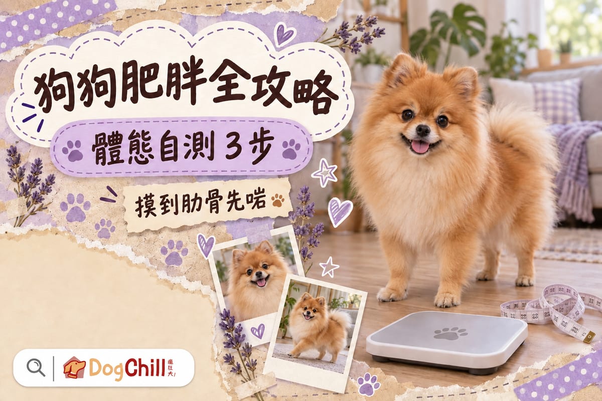 狗狗肥胖全攻略|點知狗狗過重?體態自測3步+4大減重方法