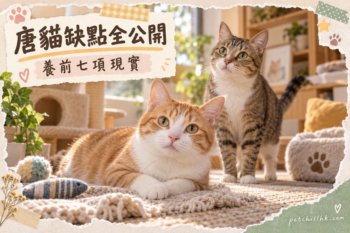 唐貓缺點全公開：養港貓前要知嘅真相與應對｜PetChill 寵物百科