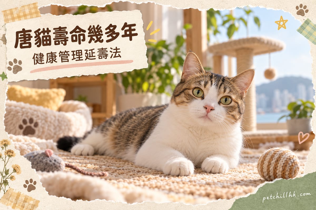唐貓壽命幾多歲？港貓健康管理與延壽指南｜PetChill 寵物百科