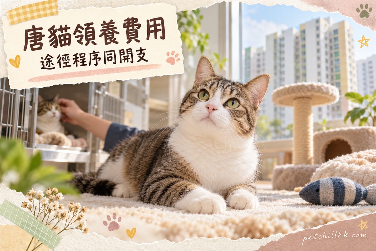 唐貓領養全攻略：漁護署愛協費用程序與公屋須知｜PetChill 寵物百科