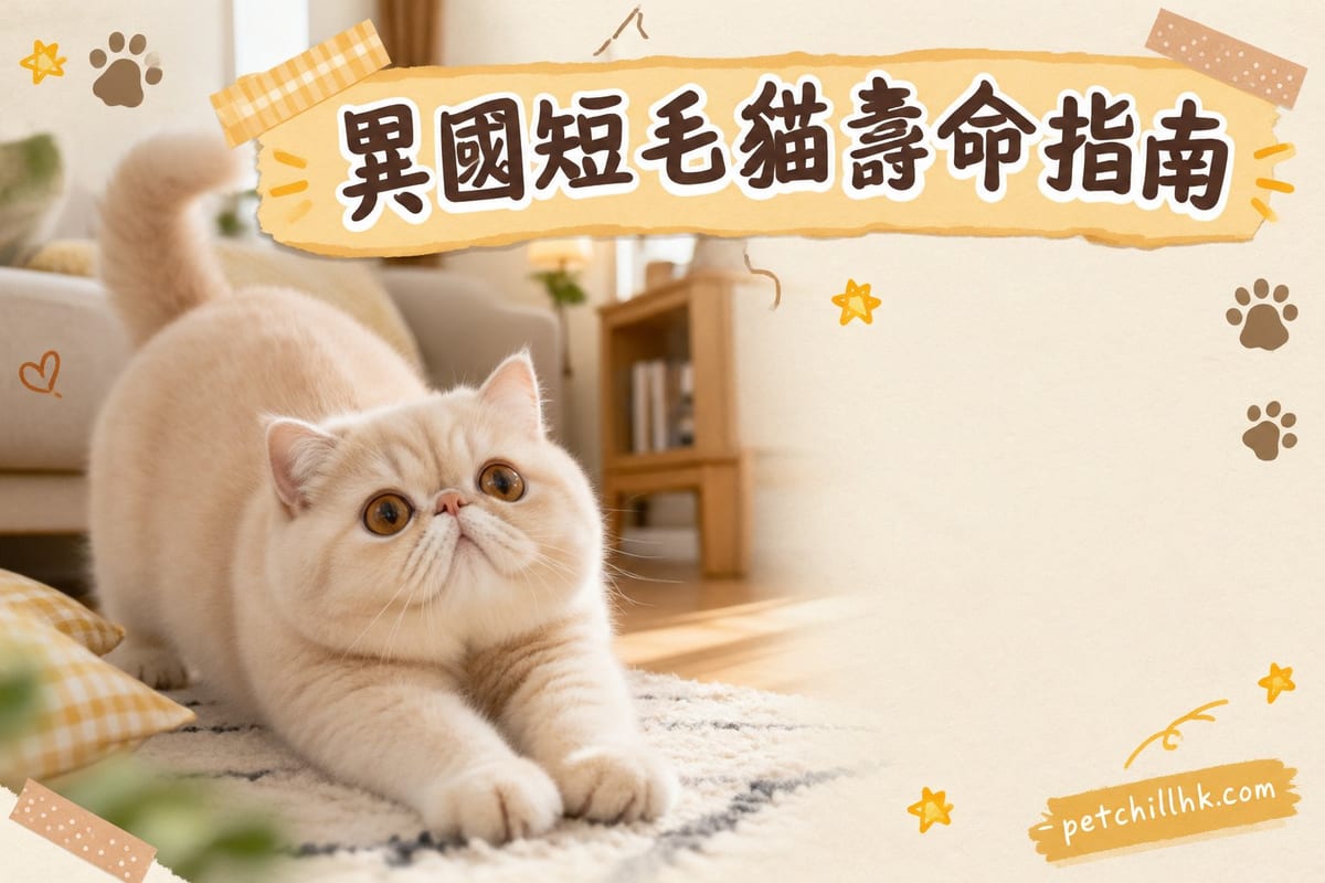 異國短毛貓壽命幾多歲?延壽指南同疾病預防|PetChill 寵物百科
