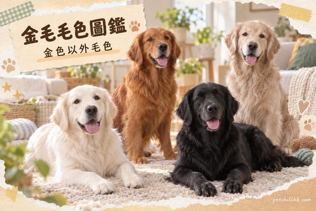 金毛毛色全圖鑑：金色以外仲有邊啲色？｜PetChill 寵物百科