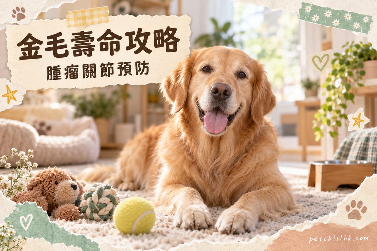 金毛尋回犬壽命幾多歲？延壽攻略同健康風險｜PetChill 寵物百科