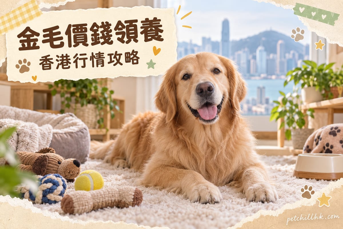 金毛尋回犬價錢與領養全攻略（香港）2026｜PetChill 寵物百科